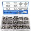 480-piece Stainless Steel Hex Bolt, Nut, and Washer Set, M4/M5, Lengths 16mm, 20mm, 25mm