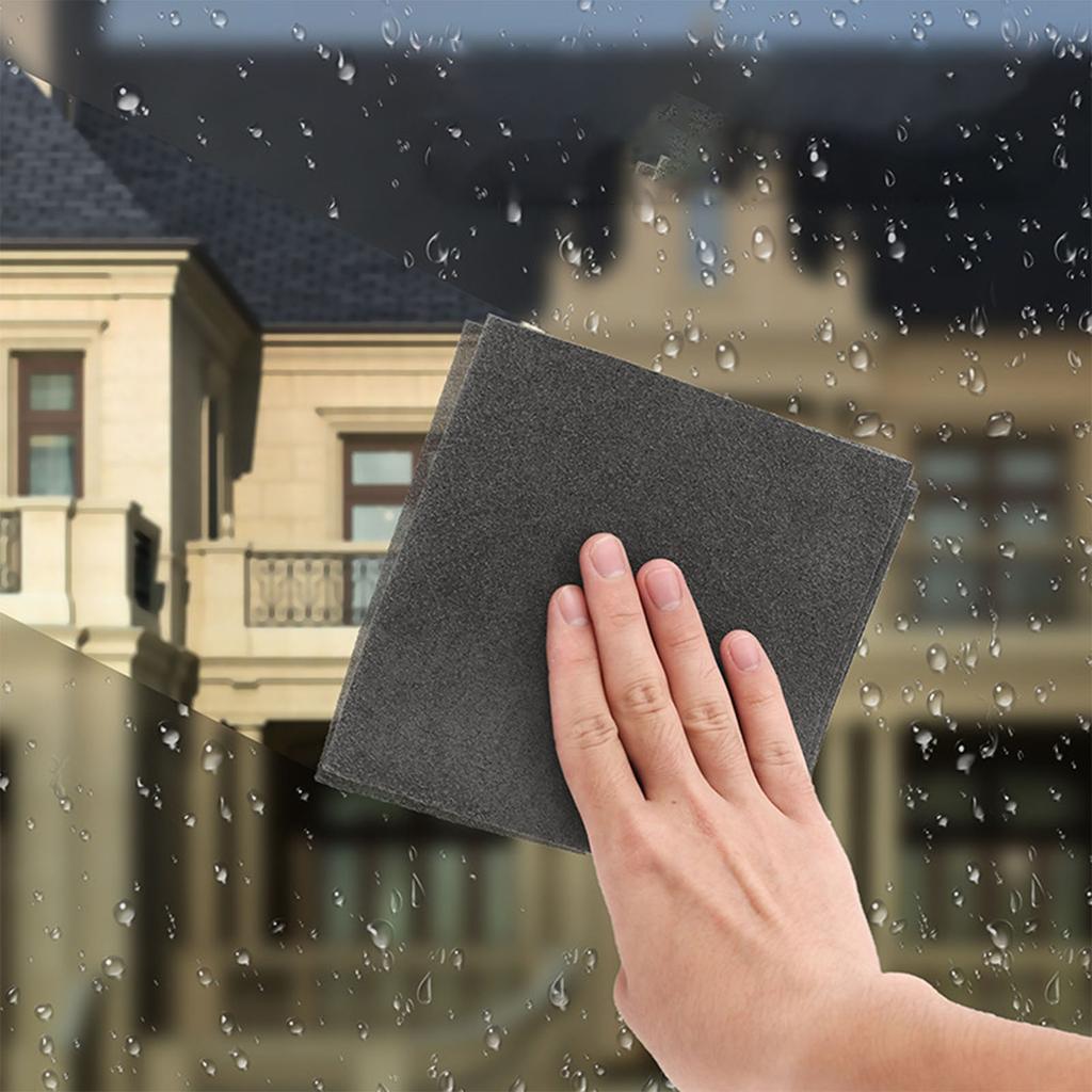 Window Towel Portable Versatile Thickened Strong Absorption Glass Cleaning Cloth for Home