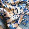 2025 New Satin Hair Scarf Women Handkerchief Print Female Head Bandana Small Neck Muffler Hijab Lady Girl 70*70cm Square Shawls