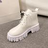 Fashion 2025 NEW Women's Boots Autumn/winter New Version Fashion Thick Soled Lace Up Height Increasing Platform Women's Boots