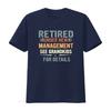 Retired Under New UnisexageUnisext See Grandkids for Details RetireUnisext Grandpa Vintage T Shirt Happy Grandfather Vintage Washed