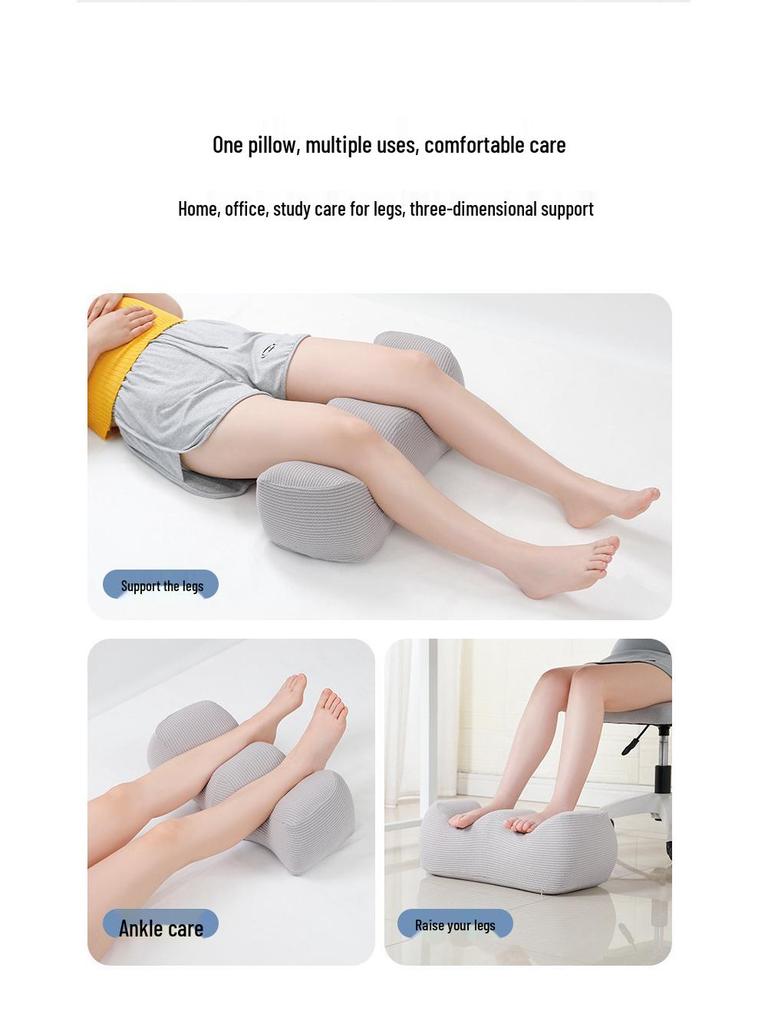 Memory Foam Leg Elevation Pillow: Foot, Knee, and Pregnancy Support for Bed.