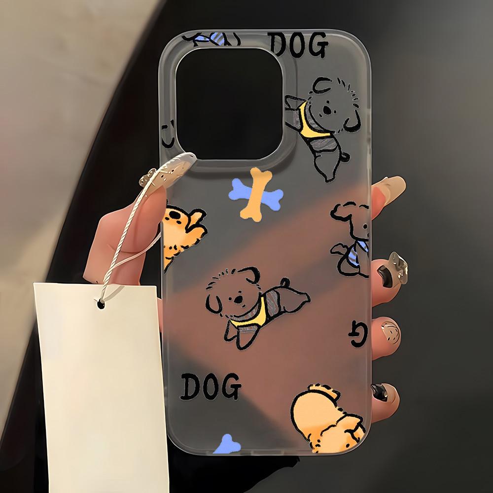 Mobile Phone Cases for iPhone 11 13 15 Pro Max 12 14 Pro Max Case iPhone 16 15 Plus 13 Pro 12 Frosted Texture Painted Cartoon Flowers