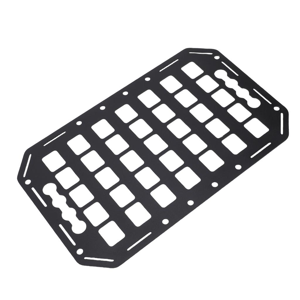 Truck Bed Molle Panel Rack 15x9.25x0.08in Aluminum Use with L Track Tool Cargo Storage Molle Panel for Cars SUVs Pickup