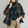 Check Buckle Cape Jacket Zc01qj600on