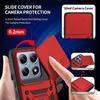 Coque + 2 Verres Trempés pour Xiaomi 14T Pro - Rigide Antichoc avec Anneau Support et Protection Objectif - Rouge