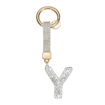 [PATIKIL] Initial Letter Keychain, Cute Keychain, Shiny Rhinestone Alphabet Keychain for Keys, Backpacks, Handbags, Purses, Cars, Cups, Decorative,