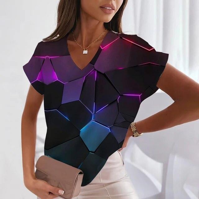 Summer Trend Women'S T-Shirt Street Cool Tide Female Short-Sleeved Loose Fashion Personality Half-Sleeve Tops