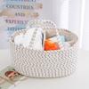 Miflame Woven Cotton Rope Storage Basket