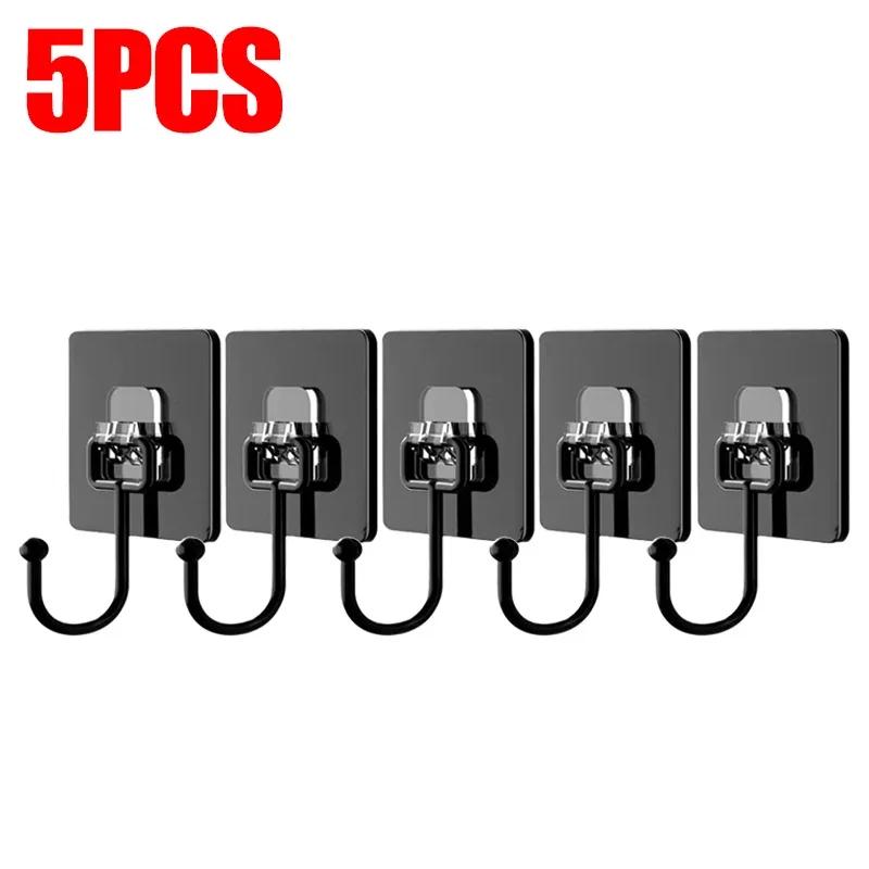 30/1 stk Selvklebende kroker Flerbruks dørvegghengekrok Kjøkken Bad Oppbevaring Sterke klistrekroker Håndkle Kåpeholdere