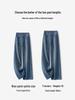 Women's High-Waisted Loose Slimming Floor-Sweeping Jeans - Trendy Straight-Leg Pants for Spring and Autumn 2025