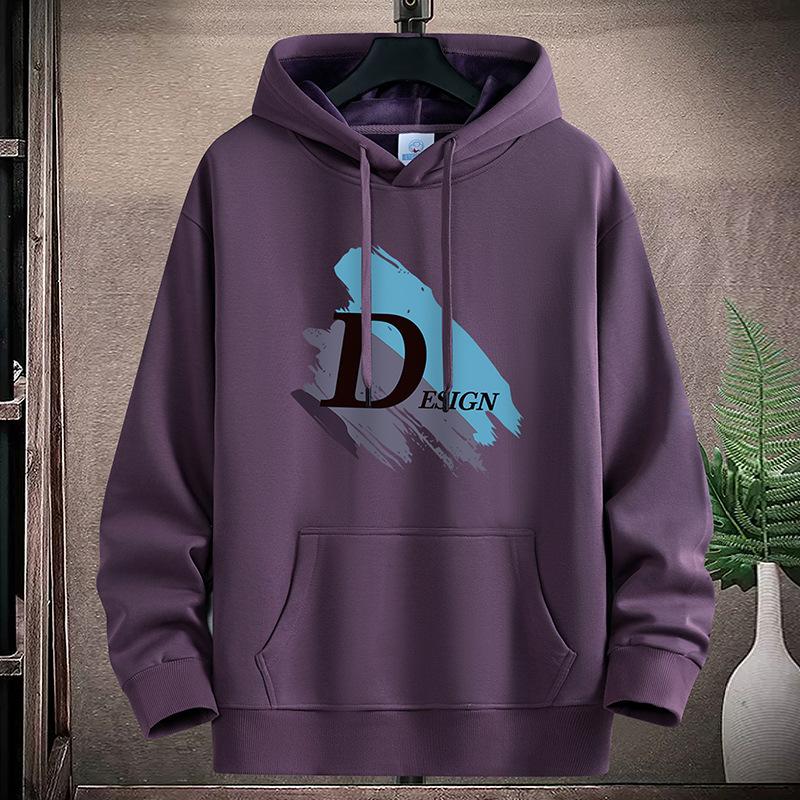 Design Pattern Hooded Hoodie for Men and Boys Large Size Long Sleeve Sportshirt Pullover