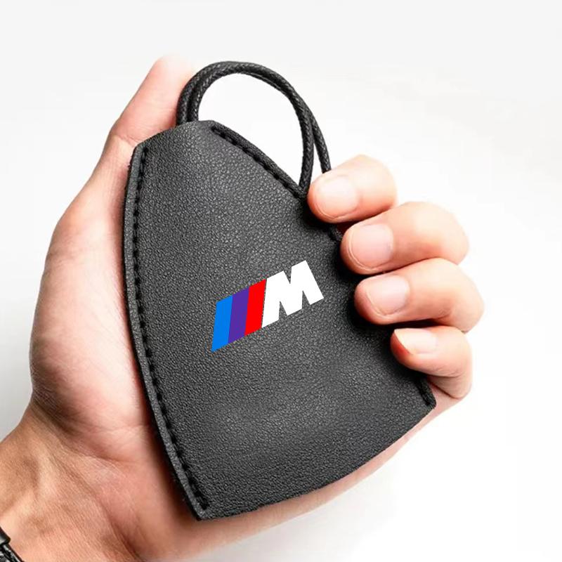 1Pcs M LOGO Car Key Protection Shell Bag Car Key Case Cover Car Keychain For BMW X6 X1 X2 X3 X4 X5 X7 E46 E39 E90 E36 E60 E34 E30 F30 E71 F10 F10
