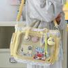 DIY Lace Itabag Large Capacity Tote Bag Y2k Anime Shoulder Bag  Parties