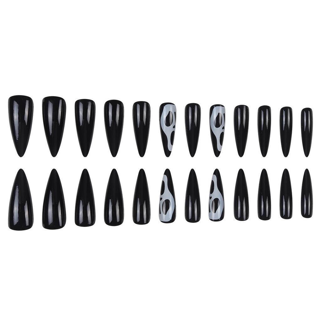 Halloweenowa Czaszka Nosząca Nakładki na Paznokcie Krzycząca Grymasa Sztuczne Naklejki na Paznokcie Nosząca Produkty do Paznokci