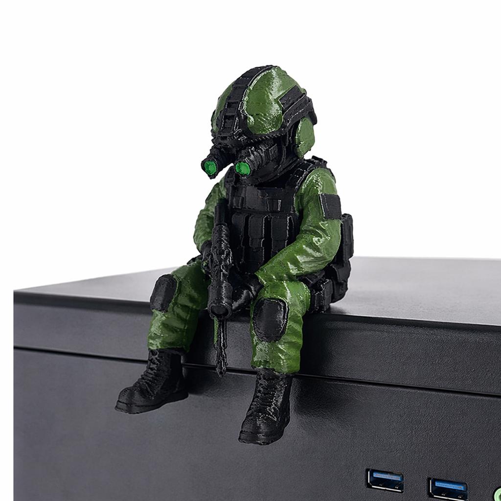 Tactical Mini Soldier Figurine Tactical Sniper Mini Figurine for Ornaments Enthusiasts Decorative Collectors