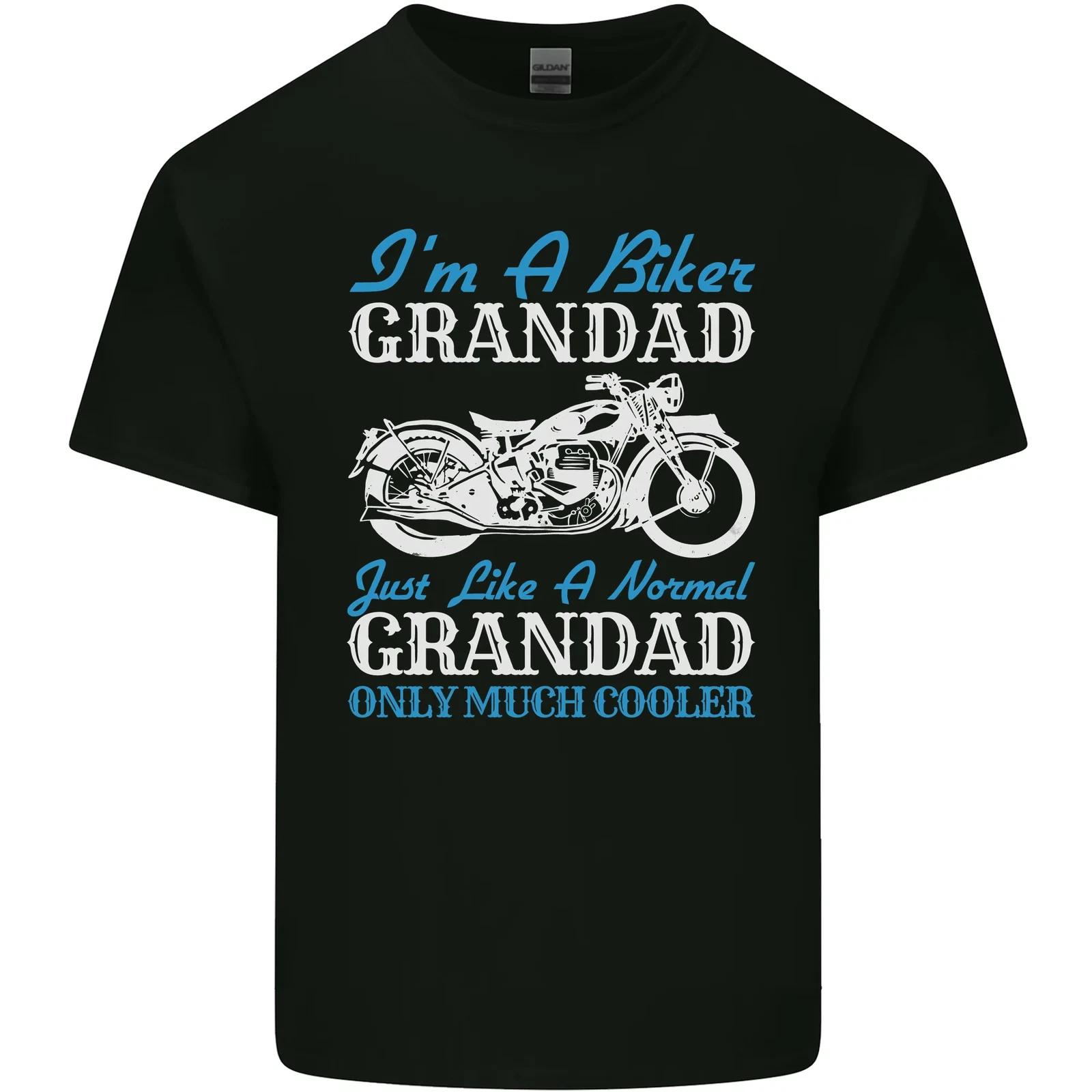 

Biker Grandad Grandparents Day Motorcycle Bike Kids T-Shirt Childrens L