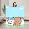 Bear Cartoon Cute Bubu Dudu Blanket Flannel Winter Portable Soft Throw Blankets for Home Couch Bedding Throws