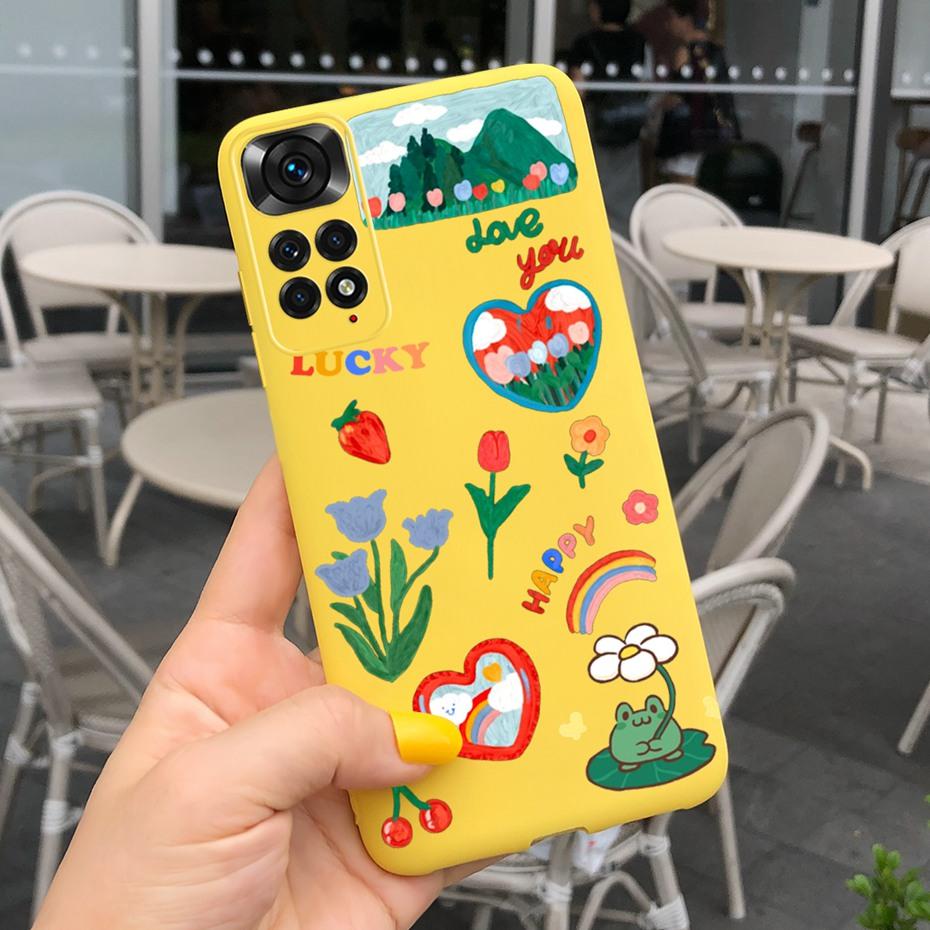 For Xiaomi Redmi Note 11 Pro Case Redmi Note 11 11S 4G Lovely Pattern Jelly Silicone Soft Cases Cover For Redmi Note11 S 11 Pro