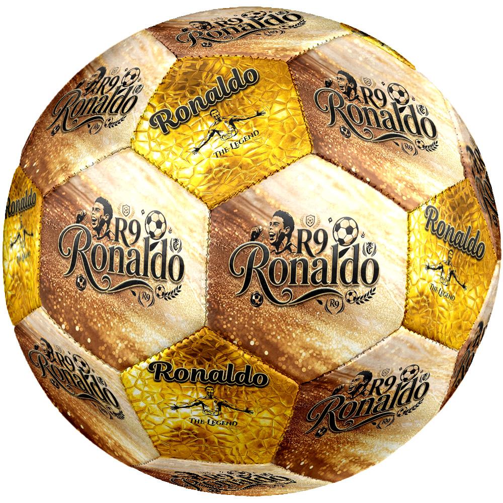 Ronaldos goldene Legende Größe 5 Fußball Maschinengenäht Indoor/Outdoor Universeller Fußball Fußballzubehör Perfekte Geburtstags-Weihnachtsgeschenkidee