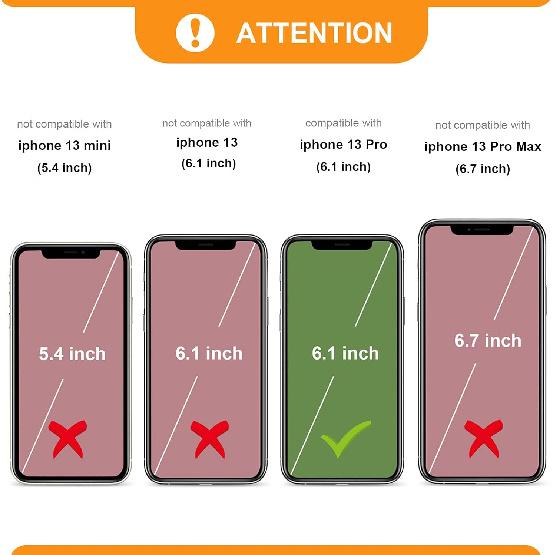 Bocasal Crossbody Wallet Case for iPhone 13 Pro with RFID Blocking Card Slot Holder, Magnetic Flip Folio Purse Case, PU Leather Zipper Handbag with