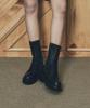 Customade Woman 4.5Cm Lace-Up Long Worker Boots Tania (Cw0057Bk)