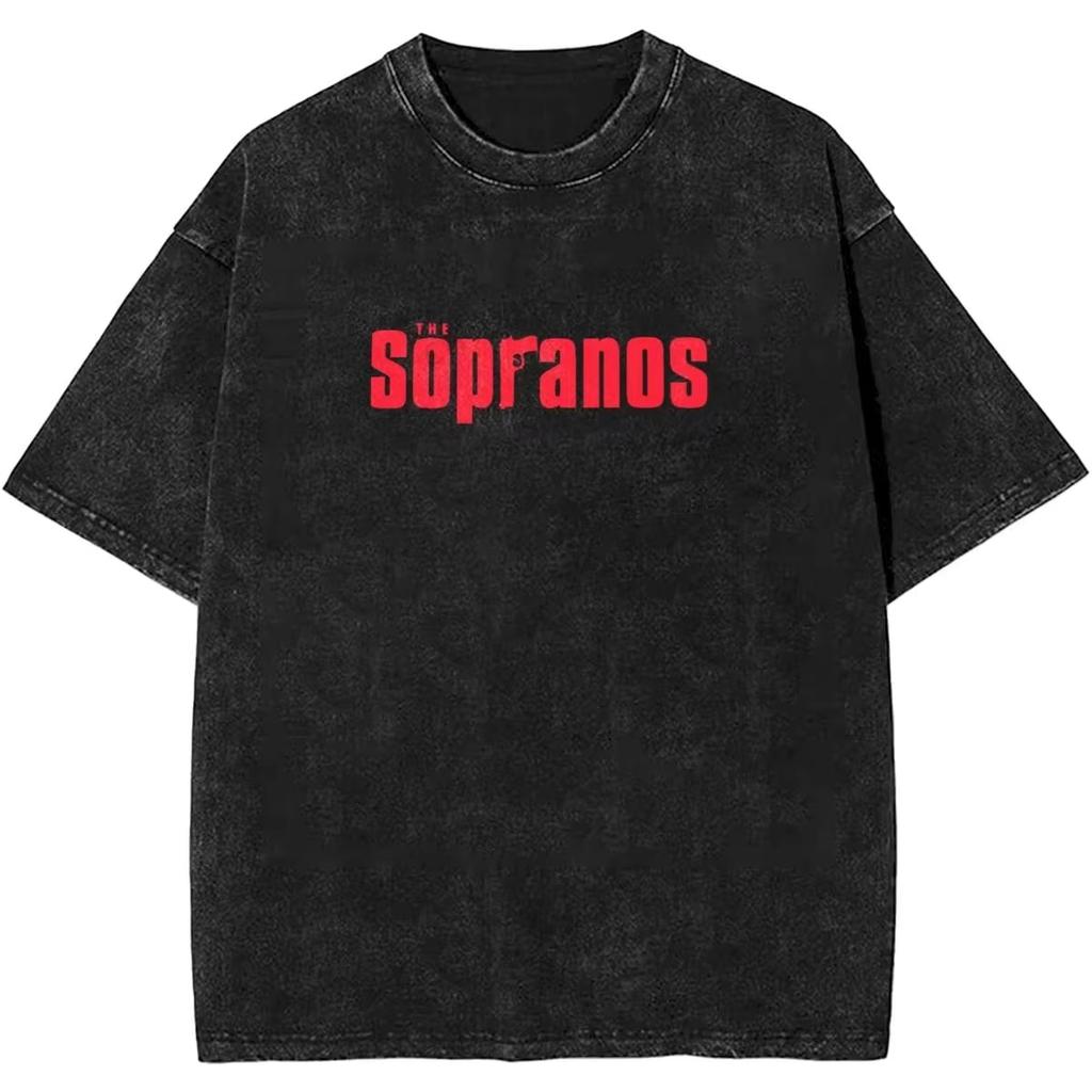 The Sopranos Tony Soprano Tshirt Vintage Washed Aesthetic Streetwear Unisex Oversized Summer Cotton Graphic Tee Clothing Top
