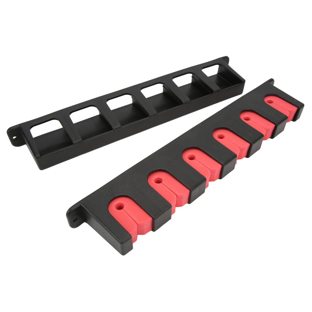 2Pcs Wall Mounted Fishing Rod Rack Orderly Storage Space Saving Anti Scratch Horizontal Fishing Rod Holder for Household