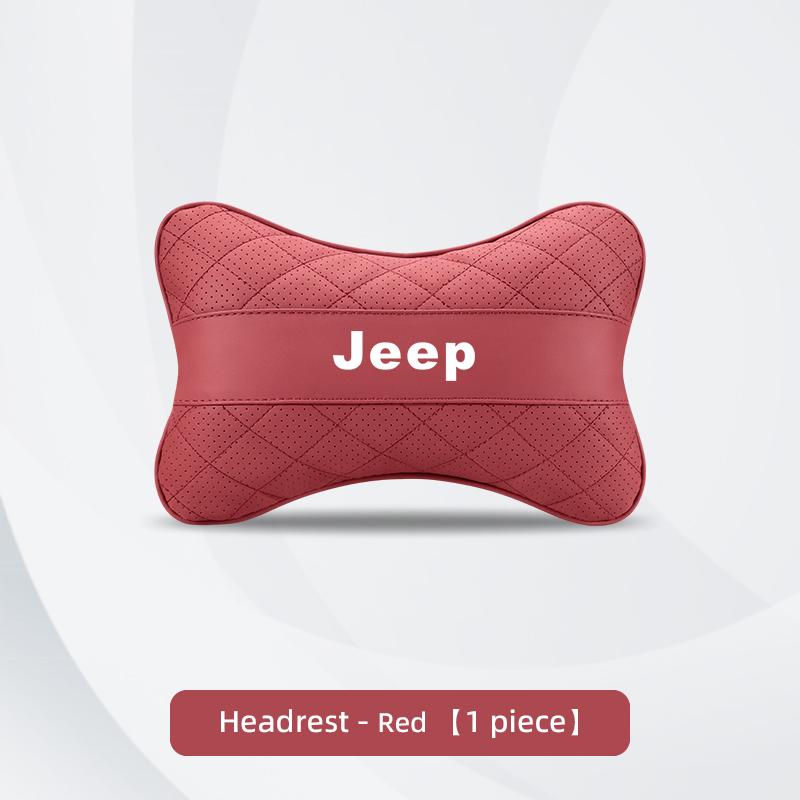 Car Headrest Waist Pillow Long-Drive Essential Neck & Lumbar Support in One Go For Jeep Wrangler Rubicon Renegade Grand Cherokee