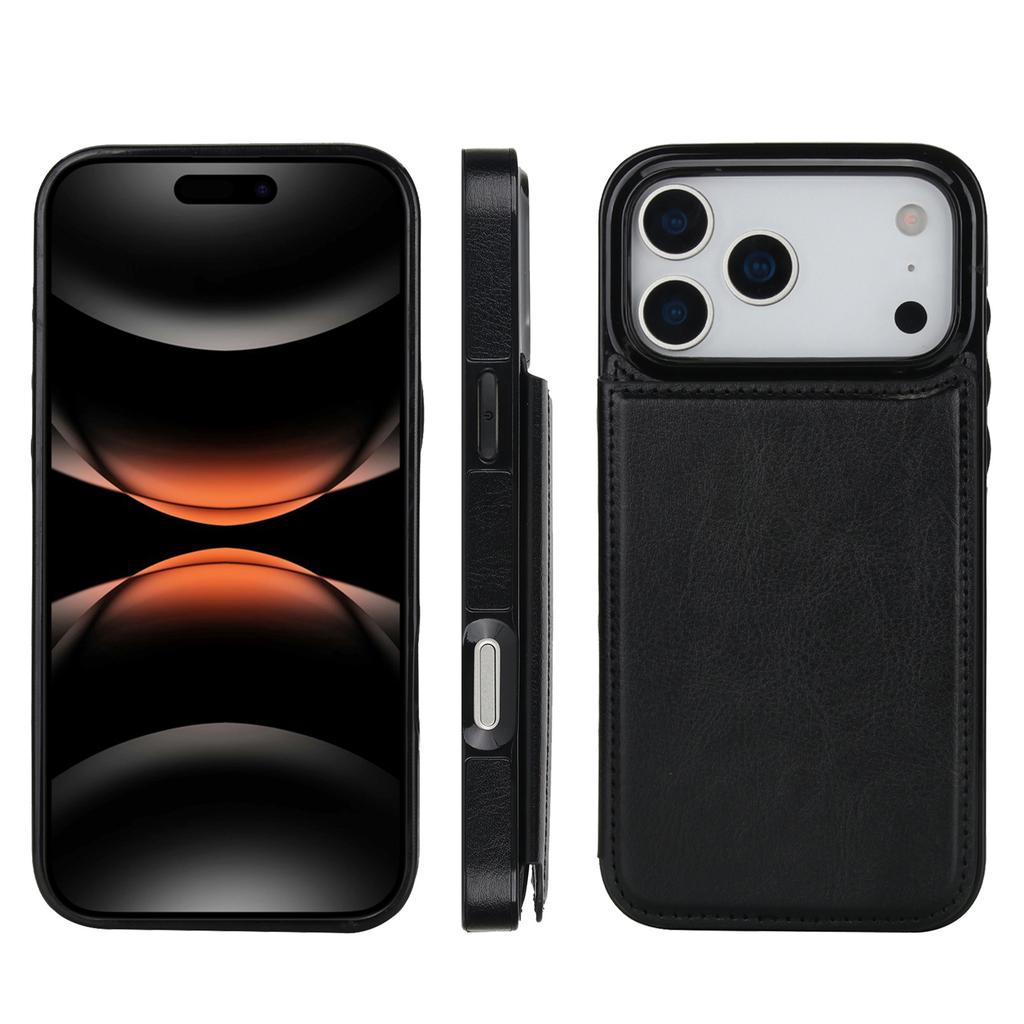 Leather Case for For IPhone 16 Pro Max 17 Air 16e 15 Plus 14 13 Mini 12 11 7 8 Xs Xr SE 3 Double Buckle Flip Card Holder Wallet