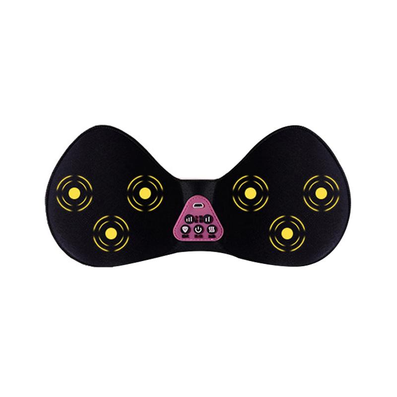 

USB-перезаряжаемый массажер для груди, вибрирующий, горячий компресс, удобный и бесшовный, моющийся бюстгальтер, инструмент для красоты груди, 1 шт.