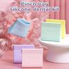 1Pcs Silicone Denture Tray Box Vent Holes Dental Denture Box False Teeth Protective Case Dental Braces Retainer Storage Case