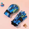 Children's Printed Electric Bike Gloves: Warm, Waterproof, Windproof Ski & Outdoor Cycling Gloves