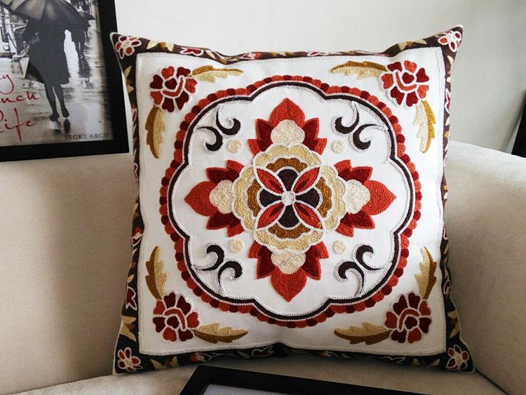 Stickerei Kissenbezug Kissen Heimdekoration Kissen Kissenbezug Sofa Dekokissen Dekoration Capa De Almofada Cojines Coussin