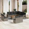 VidaXL Garden Lounge Set with Cushions 12 Pcs, Patio Sofas, Patio Furniture Set, Outdoor Furniture, Grey 3256956