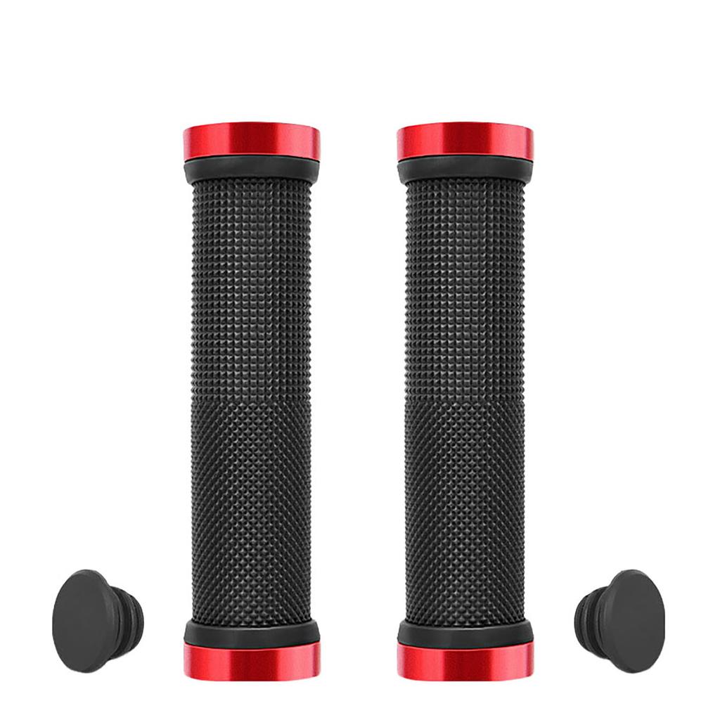 1 Pair Bicycle Grips MTB Mountain Bicycle Handlebar Grips Bilateral Locking Non-slip Grip Sleeve for Better Cycling Experience