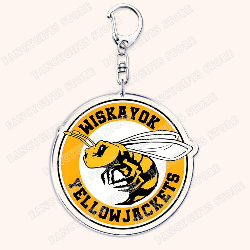 

Yellowjackets Keychain for Accessories Bag Jackie Taylor Natalie Scatorccio Shauna Shipman Keyring Jewelry Fans Friends Gifts