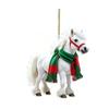 Christmas Pony Ornament 2D Acrylic Hanging Decor for Car And Tree Cute Horse Design Holiday Gift for Kids