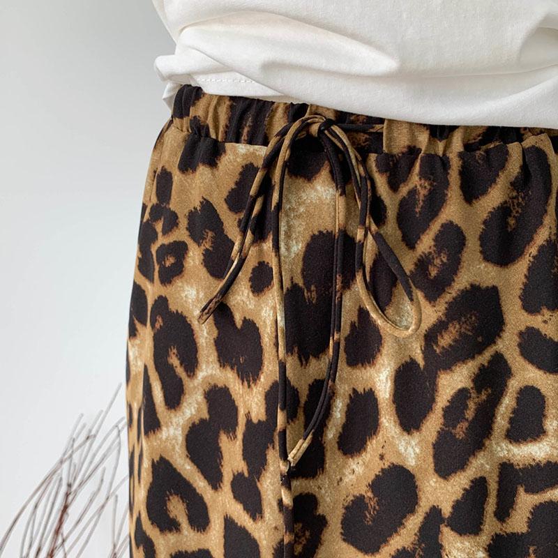 Skirt Women Summer Casual Versatile Leopard  Elastic Half Skirt Loose Comfortable Oversize Stretchy Bustier Skirt