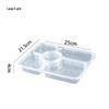 Disposable 5-Compartment Meal Prep Containers