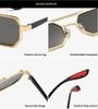 New Trendy Metal Square Sunglasses for Women Men UV400 Protection Retro Driving Shades Summer Eyewear
