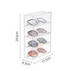 Multifunctional Acrylic Glasses Case 4 Layers Large Transparent Desktop Organizer Drawer Style Dustproof Display Holder Cosmetic
