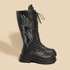 Fashion 2025 Fall/Winter New Inside Heightened High Boots Women's Knee-Free Platform High Boots