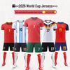 2026 USA-Mexico World Cup Football Jersey Set: Customizable Adult & Children's Kits Featuring Argentina, Portugal, and Germany Teams
