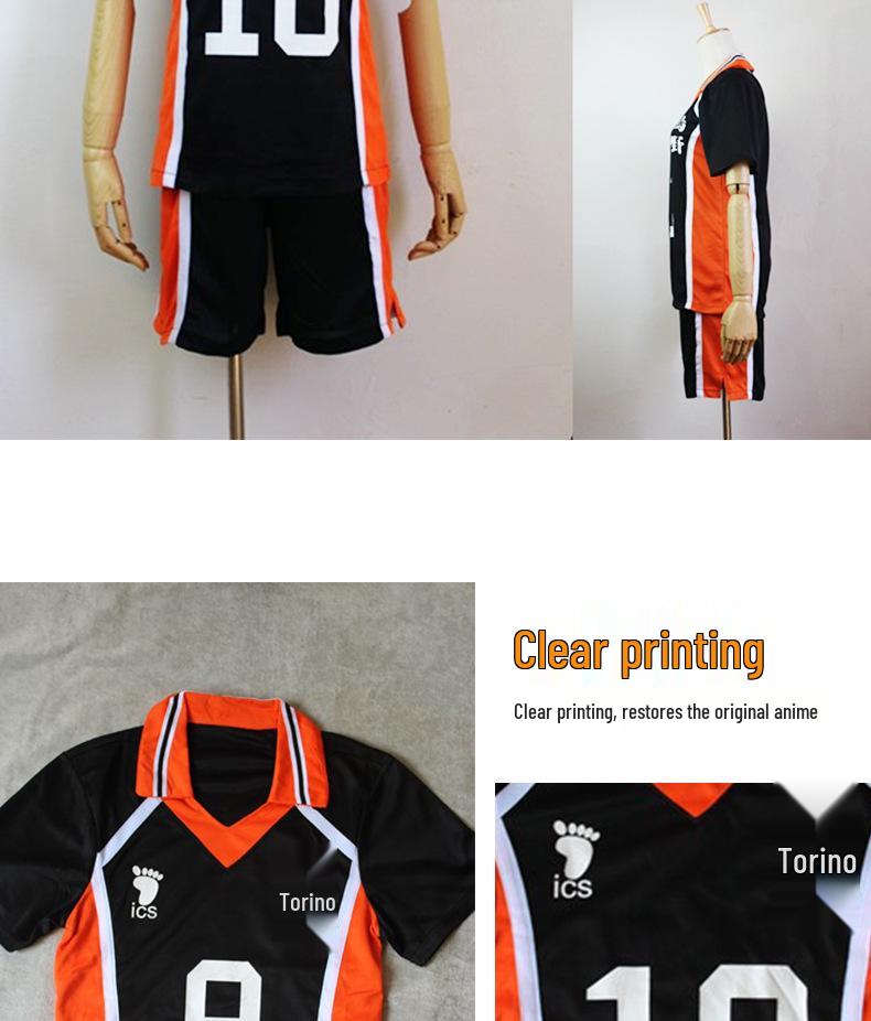 Uniformes de Cosplay do Clube de Voleibol da Escola Secundária Karasuno - Anime Haikyuu