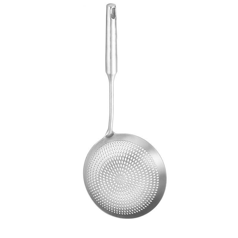 Large 304 Stainless Steel Food-Grade Skimmer: Hot Pot, Frying, Dumpling & Noodle Strainer Spoon