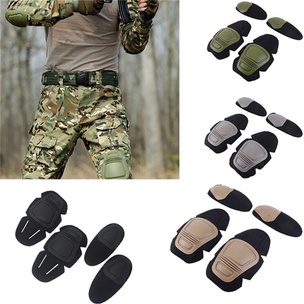 

Suit Sports Safety for Paintball Airsoft Elbow Pads Protector Pad Knee Pads Military Elbow Support чорний