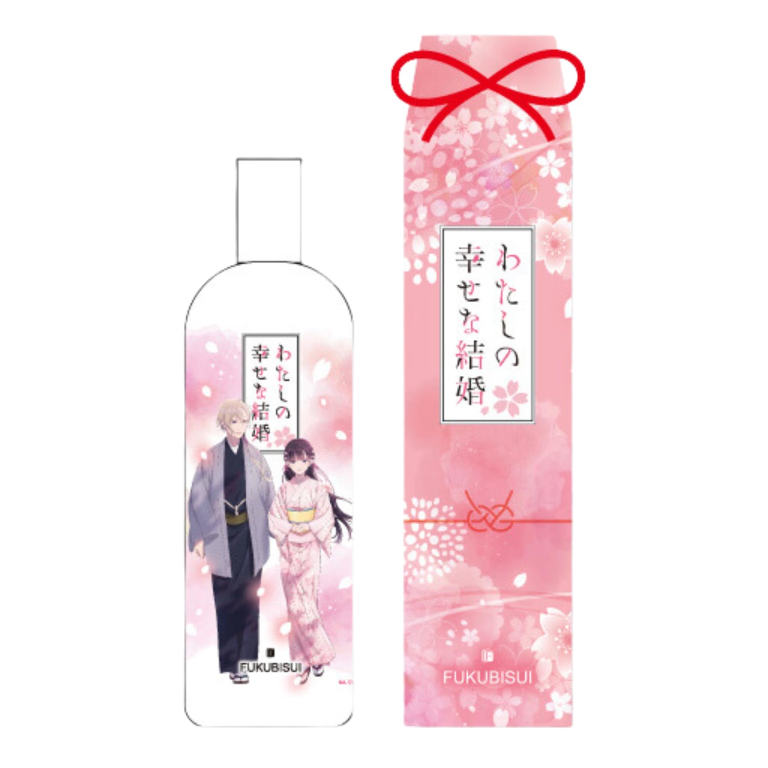 

My Happy Marriage FUKUBISUI Limited Edition Pink Body Lotion, 500ml, Anime Collaboration, Botanical Extracts, Pump Type, Sensitive Skin Care