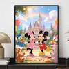 Disney Diamond Painting Kit Mickey Minnie Castle Balloon Wall Decor Handmade Art Gift