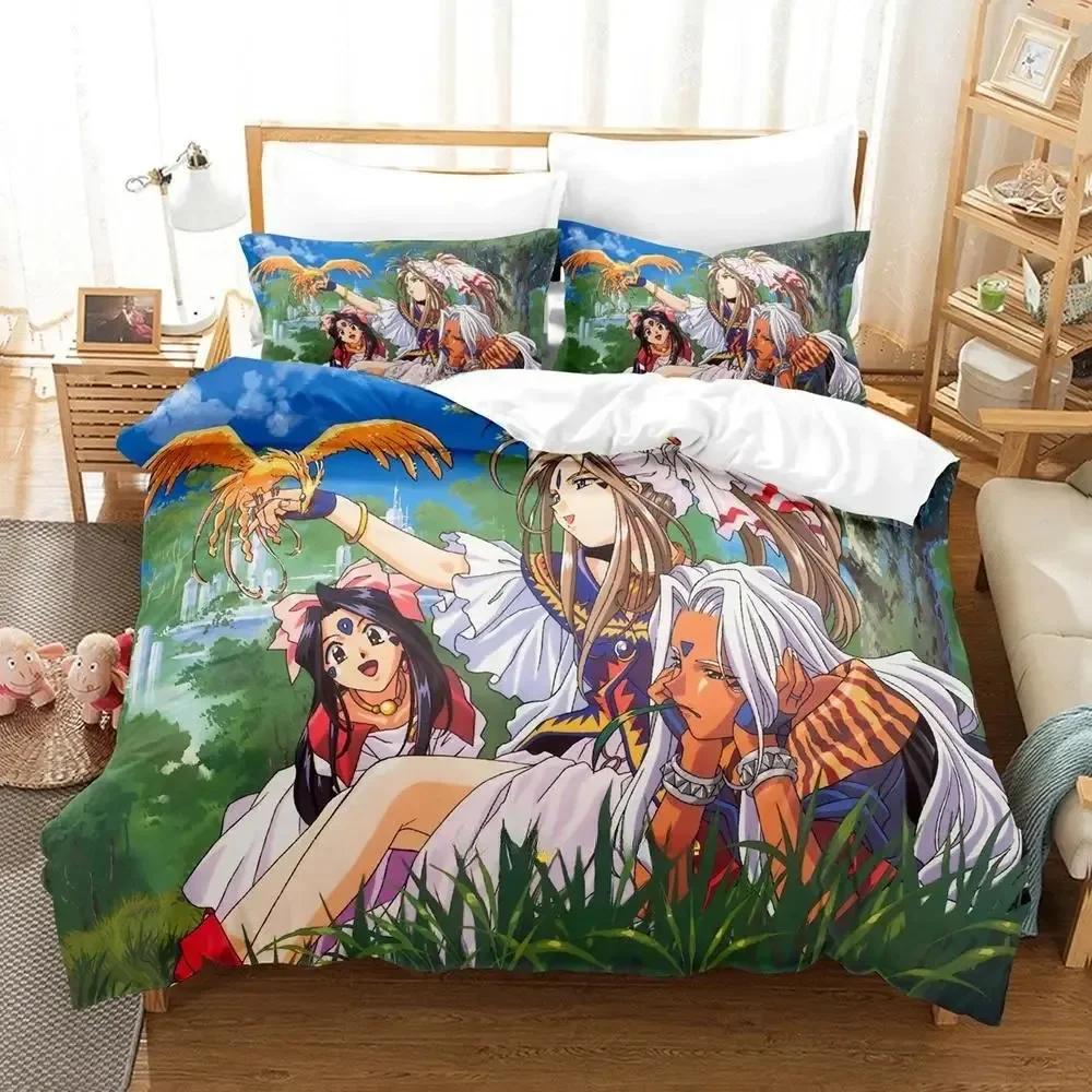 3D Anime Oh My Godes Beding Set Einzelbett Twin Bettwäsche Set Mit Kissenbezug Bett Weiche Bettbezug Einzel Doppel Queen Super King-Size Maße